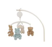 Mobile Musical Lit Bébé - Support en Bois - Jollies | Avec figurines Jollies et mélodie, lit bébé mobile pour bébé, aide au sommeil apaisant