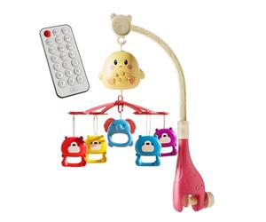 Mobile Musical Pour Le Berceau Jouet Apaisant Musical Rotatif Portable | Mobile Pour Bébé Avec Télécommande Pour Chambre Bébé Lit Poussette Sommeil Divertissement Garçons Et Filles Déco Chambre