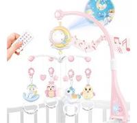 Mobile Musical pour Lit Bébé avec Projection Lumineuse et Minuterie