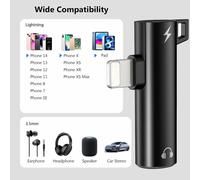 Mobile Phone Aux Adapter To 3.5mm Jack Audio Adapter 3.5mm Headphone Jack For Iphone 14/13/12/11/X/Xs Max/Xr/8/7