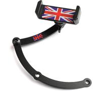 Mobile Phone Holder Metal Solid Union Jack Look Foldable Cell Phone Holder Compatible For Mini Cooper R55 R56 F54 F55 Red And Blue