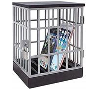 Mobile Phone Jail Cell Phones Prison Lock Up Safe Smartphone Stand Holders Classroom Home Table Office Storage Gadget -Family Time, Party Fun Novelty Gift Idea