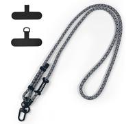 Mobile Phone Lanyard,Adjustable Phone Lanyard For Keys,All Smartphones (Black And White Pattern)