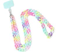 Mobile Phone Lanyard,Phone Lanyard,Phone Jewellery,Long Acrylic Phone Lanyard,Beaded Phone Chain With Pendant