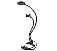 Mobile Phone Live Lighting, Adjustable Ring Light with 3 Color Modes & 10 - Level Dimming, Flexible Gooseneck USB - Powered Selfie Light for Streaming, Makeup and Video Calls