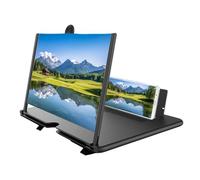 Mobile Phone Magnifier 3D HD Desktop Projector Cell Phone Screen Enlarger Seniors Video Watching Movie Night Home Travel Break Party Foldable Stand Portable Display Amplifier viewer