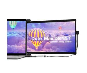Mobile Pixels Duex Max DS 14,1” Moniteur Portable, FHD 1080p, USB-C/HDMI, Compatible avec PC 14-17”, Windows/macOS/Android/Switch
