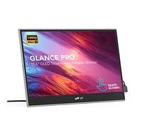 Mobile Pixels Glance Pro: Écran Tactile Portable OLED 15,6" FHD 1080p 100% DCI-P3 1ms, HDMI USB-C avec Batterie, Haut-Parleur, Compatible multiplateforme