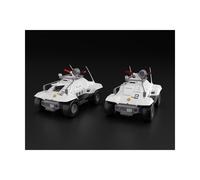 Mobile Police Patlabor - Pack 2 Figurines Plastic Model Kit 1/43 Type 98 Command Vehicle 4 Cm