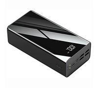 Mobile Portable Batterie externe Chargeur portable 80 000 mAh Power Bank, paquet de batterie haute capacité avec écran, peut charger 4 appareils en même temps, charge rapide, rouge