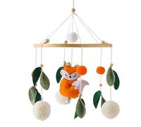 Mobile pour bébé en feutre, table à langer mobile avec renard safari, carillon pour chambre de bébé, cadeau pour nouveau-né (renard)