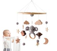 Mobile Pour Bébé Pour Lit Bébé, Mobiles Pour Bébé En Bois Étoile Lune, Jouets Mobiles Suspendus Pour Lit De Bébé, Décoration De Chambre D'enfant Pour Garçons Et Filles Nouveau-nés De 0 À 12 Mois