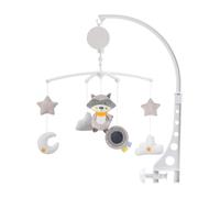Mobile pour bébé relaxant pour le lit d'enfant joué avec carillon à vent, remorque suspendue et support photo | Ornement de sommeil rotatif - Accessoire sonore doux avec une