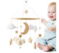 Mobile pour berceau bébé - Suspension musicale pour moïse - Mobile Interactif Apaisant Style Bohème Pour De 0 À 3 Ans - Crèche Poussette Lit Jeux