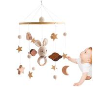 Mobile pour berceau, cintre mobile pour bébé Mobile de berceau en bois | Carillon éolien, de berceau, décoration de chambre d'enfant, Mobiles de berceau, pendentif cloche de lit pour