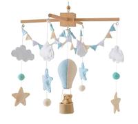 Mobile pour berceau de bébé, décoration suspendue en feutre de montgolfière pour chambre d'enfant, chambre à coucher, plafond