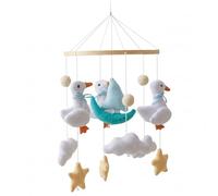 Mobile pour berceau de bébé, Mobile pour berceau de bébé, jouet suspendu sur le thème du canard avec nuages en feutre et cloche, pour nouveau-nés garçons et filles, pour
