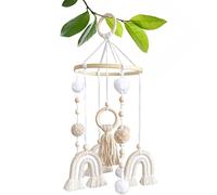 Mobile pour berceau en feutre nuage, mobile pour berceau avec boules en feutre, mobile pour berceau pour filles arc-en-cieel, mobile pour bébé, boule étoile arc-en-cieel pour bébés garçons