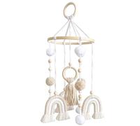 Mobile pour berceau, mobile pour bébé de 7, 9 x 19, 3 pouces pour berceau, décor de chambre d'enfant arc-en-ciel Boho, bébé suspendu pour chambre d'enfant..