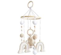 Mobile pour berceau, mobile pour bébé de 7, 9 x 19, 3 pouces pour berceau, décor de chambre d'enfant arc-en-ciel Boho, bébé suspendu pour chambre d'enfant.