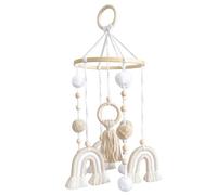 Mobile pour berceau, mobile pour bébé de 7, 9 x 19, 3 pouces pour berceau, décor de chambre d'enfant arc-en-ciel Boho, bébé suspendu pour chambre d'enfant...