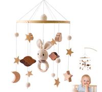 Mobile pour chambre d'enfant | Mobile pour bébé style lapin pour garçons et filles, nuages 3D, animaux, bébé pour berceau, carillons éoliens, chambre d'enfant, décoration de ', babys