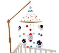 Mobile pour crèche | Jouet mobile suspendu | Anneau de cloche de lit de bébé rotatif avec jouet d'astronaute pour décoration de cabine d'enfant
