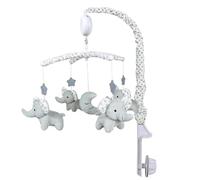 Mobile pour lit d'enfant - en peluche, boîte à musique avec mécanisme de remontage, figurines d'animaux | Aide au sommeil pour bébés, guide des mouvements apaisants, pour et filles dans la