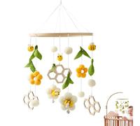 Mobile pour lit d'enfant | Mignon couffin mobile | Mobile abeille et fleur pour berceau, jouets suspendus pour berceau de crèche, jouets mignons pour berceau pour garçons et filles