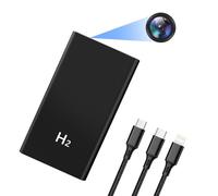 Mobile Power Bank avec Caméra, Caméra Cachée Espion HD 1080P, Mini Caméras Espion Invisible 5000mAh, Micro Camera de Surveillance Spy cam avec Vision Nocturne pour la Maison, Le Bureau, etc.
