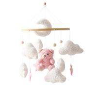 Mobile rotatif à 360 ° pour berceau de bébé en velours Teddy, 17, 7x9 pouces
