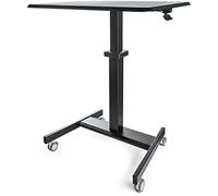 StarTech.com Bureau Mobile Assis-Debout - Poste de Travail Ergonomique à Roulettes - Table Ordinateur Réglable en Hauteur One-Touch - Chariot Informatique pour PC Portable/Ordinateur