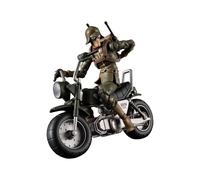 Mobile Suit Gundam - Figurine Et Véhicule G.M.G. Principality Of Zeon 08 V-Sp General Soldier & Exclusive Motorcycle 10 Cm