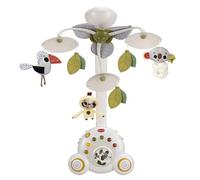 Mobile Tiny Love Soothe 'n Groove, Mobile Musical 2-en-1 lit Bébé, 0 mois+, Boîte à Musique Portable, Stimulation Visuelle, 18 Mélodies, 40 Minutes de Musique Continue, Boho Chic