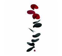 Flensted Mobiles Mobile Turning Leaves FM141s Noir et rouge