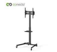 Mobile TV Support Debout TV Tablette Roulettes Réglable en Hauteur TV LCD LED