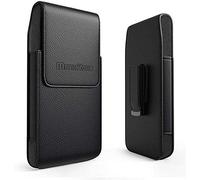 Mobile Vogue by Reiko MV385 Étui de protection en cuir pour iPhone 11/X/8/7/6/Galaxy S20/Note 10 Noir 6.6 x 3.5 x 0.7 in noir