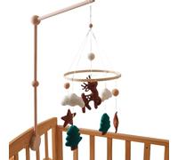 Mobiles Bébé pour Berceau,Mobile Animaux Jungle Bébé avec Cerfs pour Berceau | Accessoires Apaisants Poussette pour Chambre Maison Jeu Coucher Anniversaire Cadeau Naissance