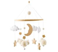 Mobiles de berceau pour bébés, cintre mobile de mouton, nuage, étoiles, lune, jouets bébé dessin animé mignon pour chambre bébé, mobiles plafond, jouet décoration pour nouveau-né