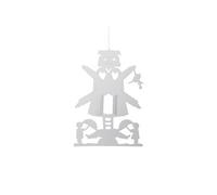 Flensted Mill Man Mobile en carton de couleur blanche, dimensions : hauteur : 11 cm, 690