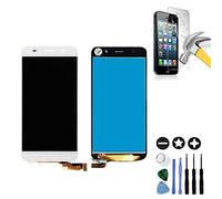 Mobilevie Écran Compatible avec Huawei Y6 Blanc : Écran Remplacement LCD + Vitre Tactile Haute Qualité Facile-à-Monter sans Châssis