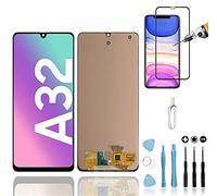 Mobilevie Écran Compatible avec Samsung Galaxy A32 4G (SM-A325F, SM-325F/DS, SM-A325M, SM-A325N) Noir: Remplacement Écran OLED + Vitre Tactile Haute Qualité Facile-à-Monter sans Châssis