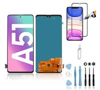 Mobilevie Écran Compatible avec Samsung Galaxy A51 (SM-A515F) Noir : Remplacement Écran OLED + Vitre Tactile Haute Qualité Facile-à-Monter sans Châssis