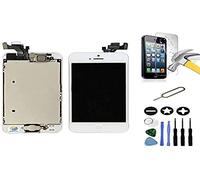 Mobilevie Ecran Complet Compatible pour iPhone 5 Blanc: LCD Retina + Vitre Tactile Tout Assemblé sur châssis