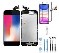 Mobilevie Ecran Complet Compatible pour iPhone 5 Noir : LCD Retina + Vitre Tactile Tout Assemblé sur châssis