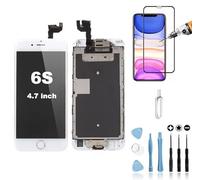 Mobilevie Ecran Complet pour iPhone 6S Blanc: LCD Retina + Vitre Tactile Tout Assemblé sur châssis