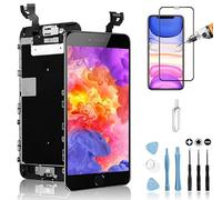 Mobilevie Ecran Complet pour iPhone 6S Plus Noir: LCD Retina + Vitre Tactile Tout Assemblé sur châssis