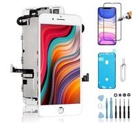Mobilevie Ecran Complet pour iPhone 7 Plus Blanc: LCD Retina + Vitre Tactile Tout Assemblé sur châssis