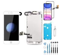 Mobilevie Ecran Complet pour iPhone 8 Plus Blanc: LCD Retina + Vitre Tactile Tout Assemblé sur châssis