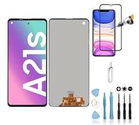 Mobilevie Écran LCD + Vitre Tactile Haute Qualité Compatible avec Samsung Galaxy A21S (SM-A217F) Noir - Outils/Verre trempé offerts - Testé Avant Expédition